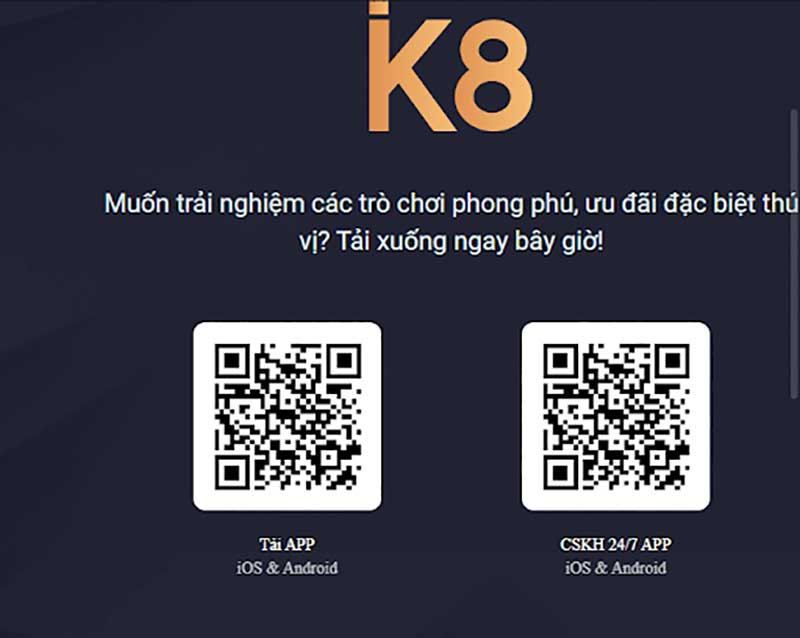 Tải app k8