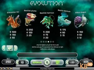 Evolution slot: Chuyến du hành về nơi tạo hoá bắt đầu