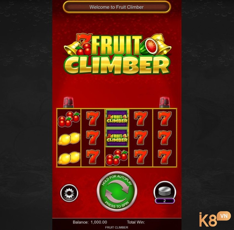 Cách chơi game slot Fruit Climber rất đơn giản