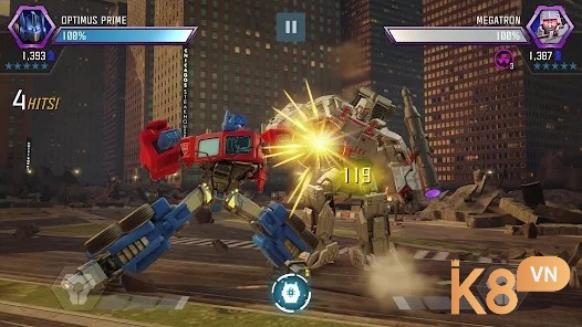 TRANSFORMERS: Forged to Fight xoay quanh cuộc chiến giữa hai phe phái Decepticons và Autobots