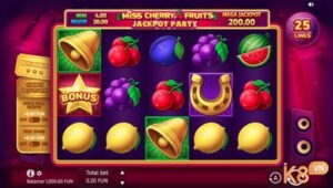 Fruits Jackpot Party: Slot trái cây cổ điển của Bgaming